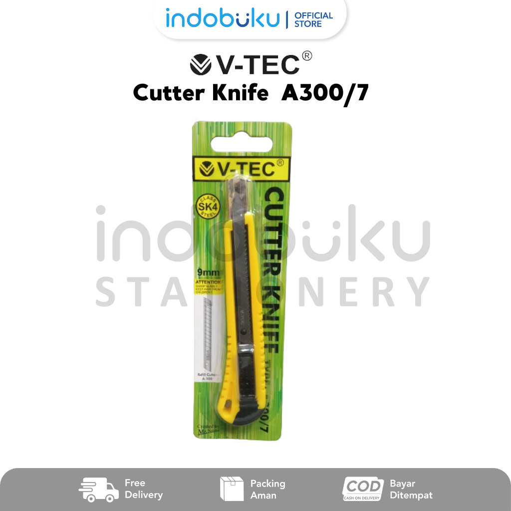 

Cutter Knife V-Tec Cutter Pemotong kertas V-Tec A300/7