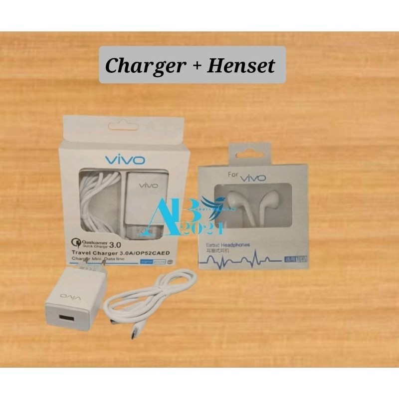 CHARGER + HENSET  VIVO Y91 Y93 Y95 Y21 Y17 Y12 V15 V15 PRO BRINDID CHARGER CASAN ORIGINAL