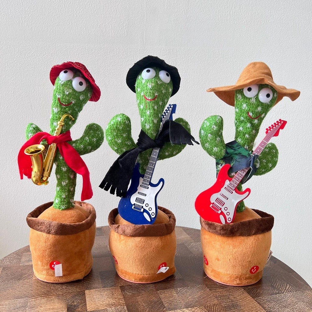 (LS) Boneka Kaktus Goyang Viral Boneka Kaktus Bisa Goyang Bicara