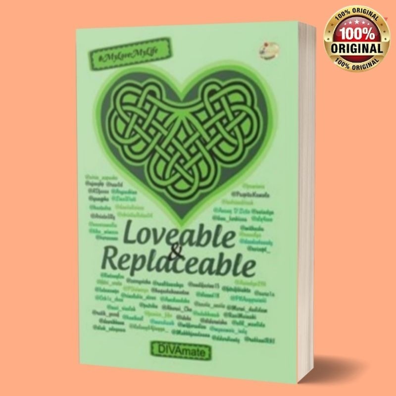Buku/novel loveable & replaceable/novel cinta/novel remaja/novel webtoon/novel romantis