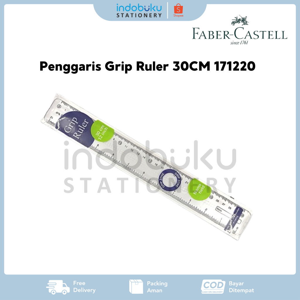 

Penggaris Grip Ruler Fabel-Castell 30CM 171220