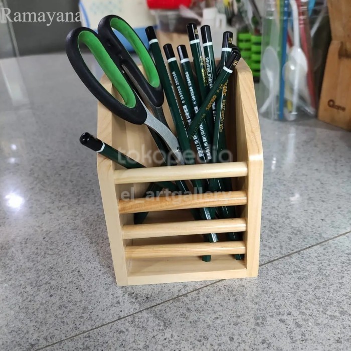 

Wadah Sendok/Tempat Sendok Kayu/Tempat Pensil/ Tempat serbaguna Single Murah