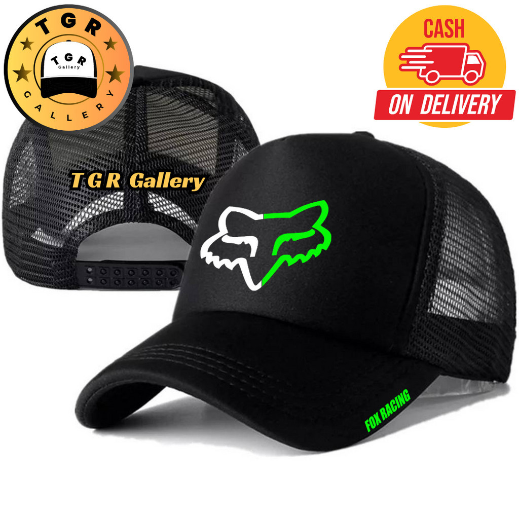 TGR Gallery Topi Trucker FOX RACING - Topi Distro FOX RACING Logo - Topi FOX RACING Premium - Topi P