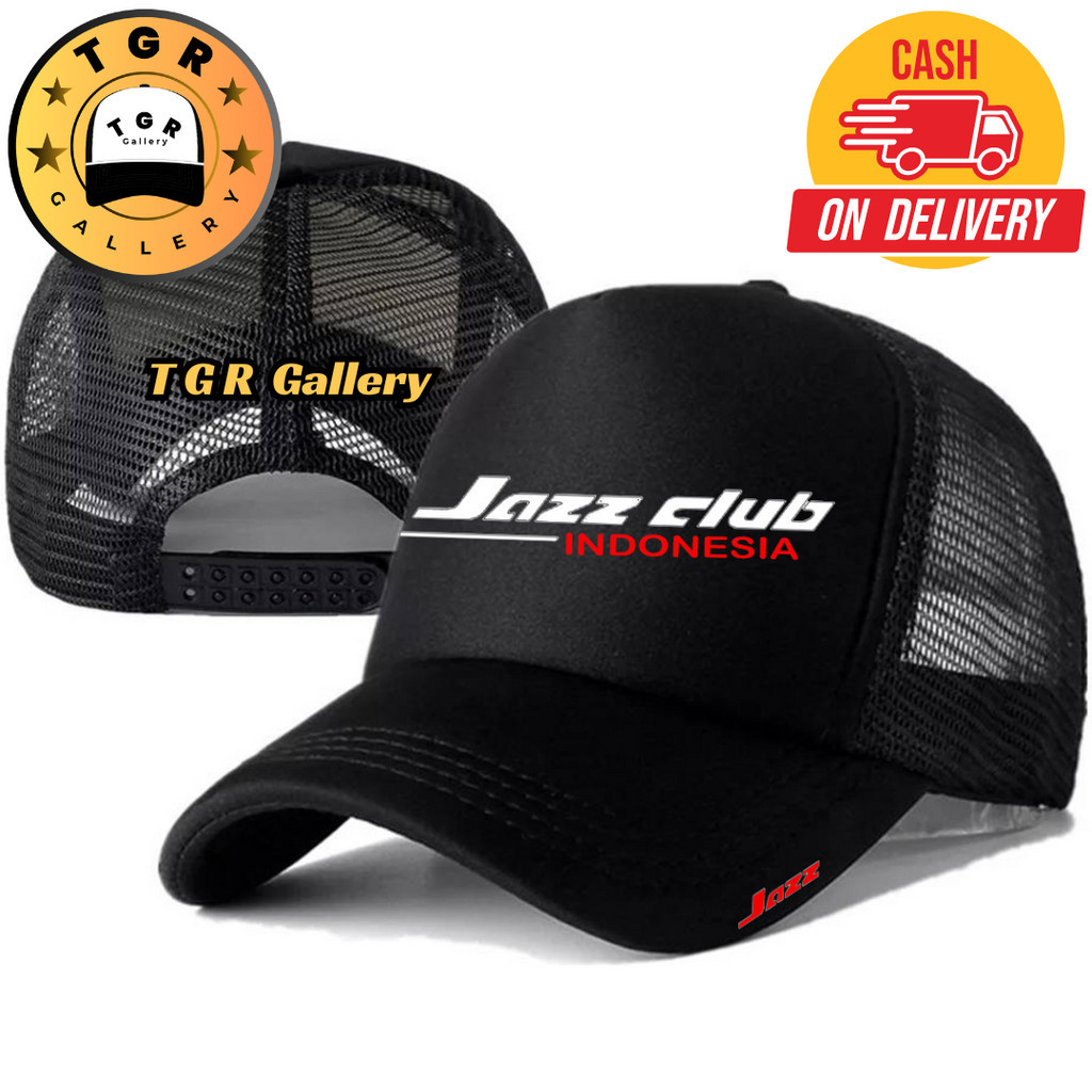 TGR Gallery Topi Trucker HONDA JAZZ - Topi Distro HONDA JAZZ Logo - Topi HONDA JAZZ Premium - Topi P