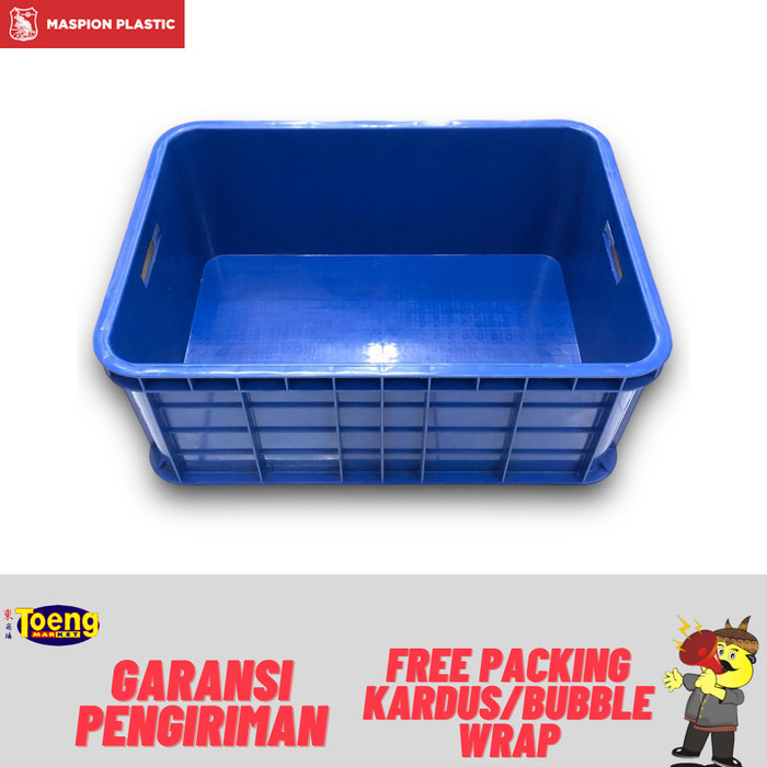 

KERANJANG INDUSTRI 61x43x25 BUNTU B-K110 MP / KRAT PLASTIK / KERANJANG