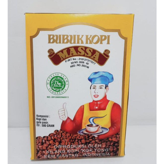 

Harga Grosir ( 1Karton / 20Kotak ) Bubuk Kopi KOK TONG Pem Siantar Asli Ukuran 1/2kg