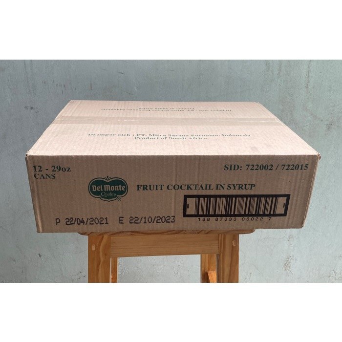 

Delmonte Fruit Cocktail 1 Dus isi 12 kaleng