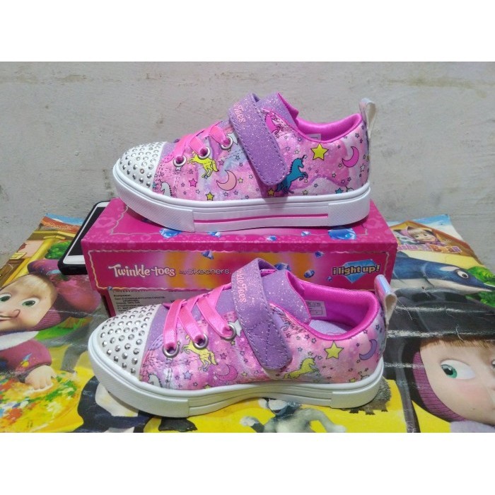 Sneaker Anak Skechers S Lights Twinkle Sparks Unicorn Dreaming Origina - 22