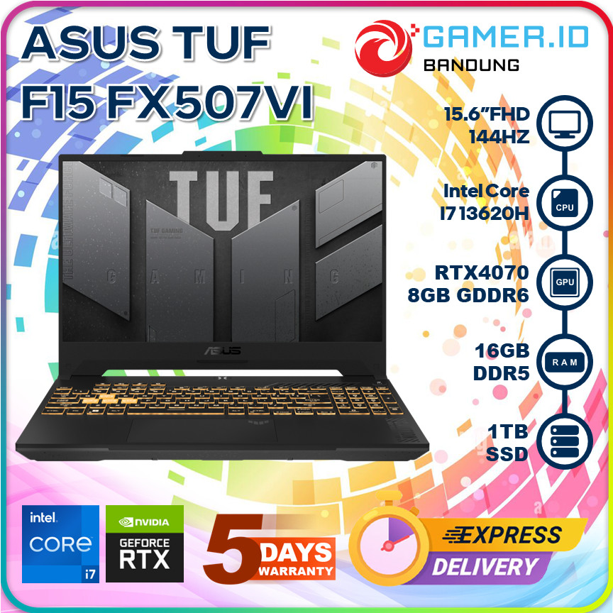 ASUS TUF F15 FX507VI I7 13620H RTX4070 16GB 1TB 15.6FHD 144HZ