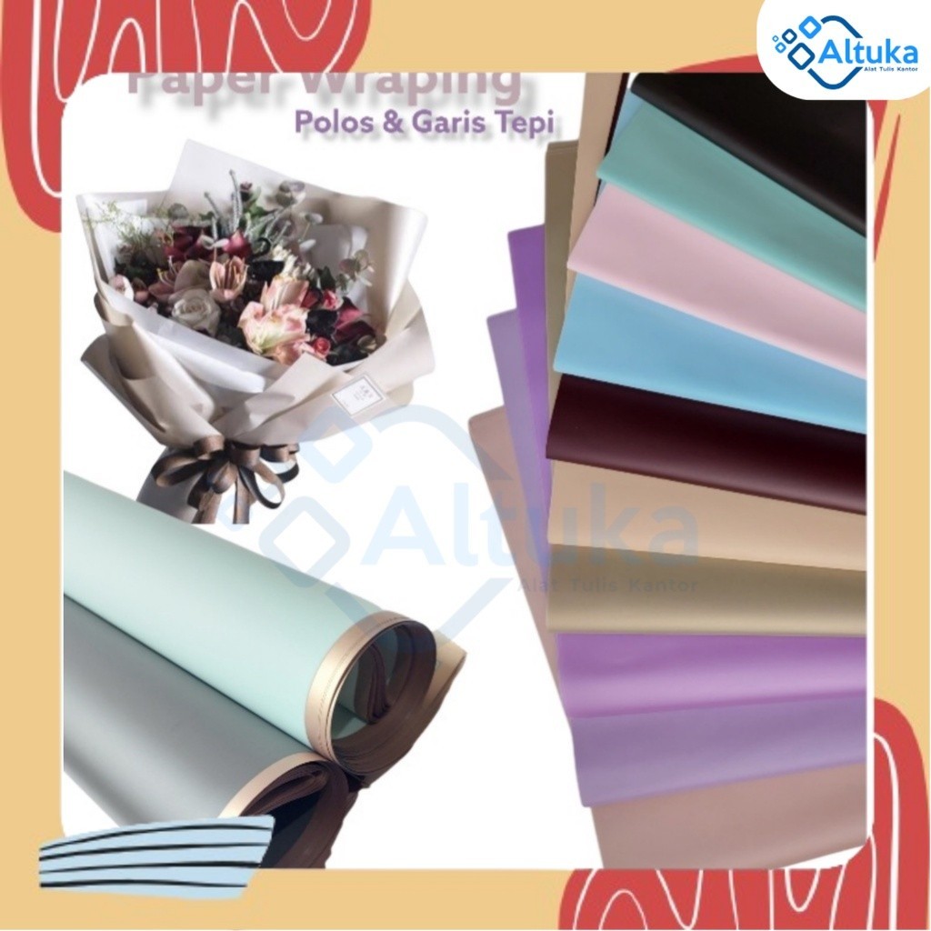 

Paper Wrapping Flower/ Kertas Bunga / Paper Cellophane 58x58cm