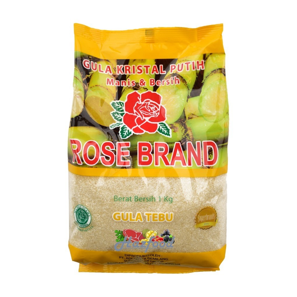 

Rose Brand Rosebrand Gula Tebu Kristal Putih | Gula Kuning 1 kg