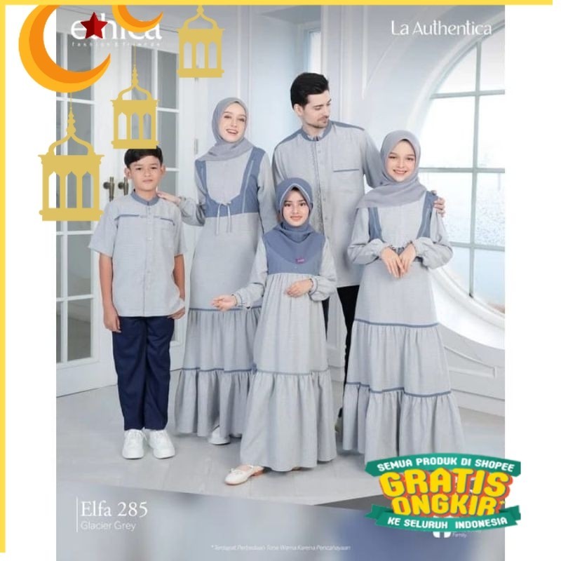 SARIMBIT ELFA 285 GLACIER GREY ETHICA ORIGINAL GAMIS DEWASA AYUMI 364 GLACIER GREY KOKO DEWASA KAHFI
