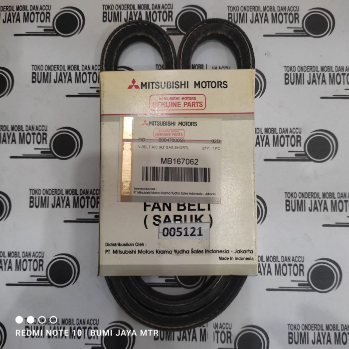 FAN BELT L300 DIESEL KUDA BENSIN MB167062 MITSUBISHI GENUINE