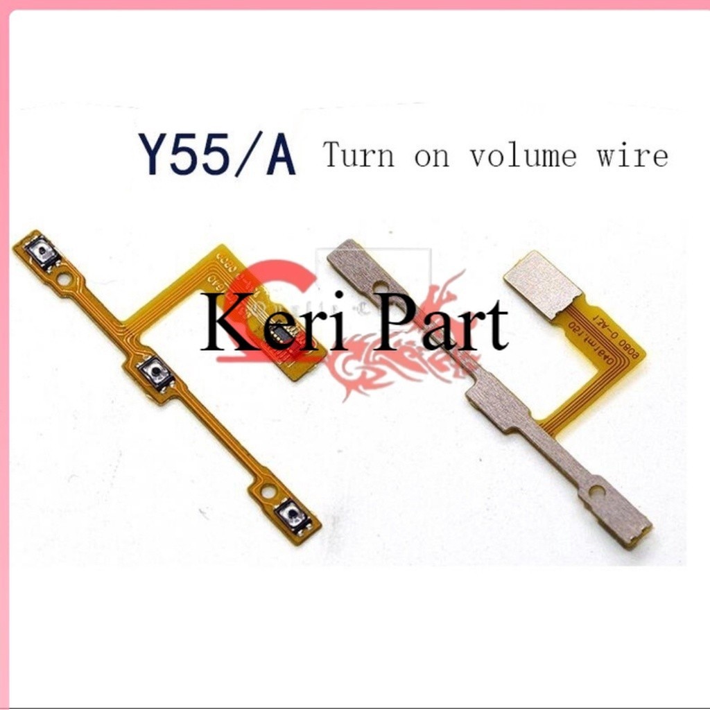 VIVO Y55 FLEXIBLE ON OFF TOMBOL POWER TOMBOL VOLUME VIVO Y55 ORIGINAL NO GARANSI