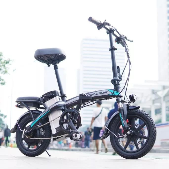 promo Sepeda Lipat Elektrik Folding Bike Celcius Electric Tomax 14 , SEPEDA LIPAT LISTRIK TERMURAH