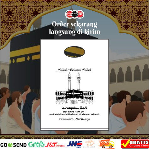 

(Isi 50Pcs Size 25 x 35) Kantong Plastik Ibadah Haji, Umroh, Lebaran Haji | Kantong Plastik Souvenir Haji & Umroh, Kemasan Parcel Haji