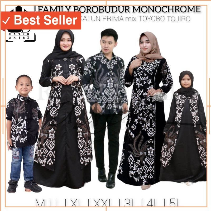 Baju COuple Idul Fitri Murah / GAMIS LD 130 120 110 BATIK COUPLE SARIMBIT DRESS TUNIK KEMEJA JUMBO L