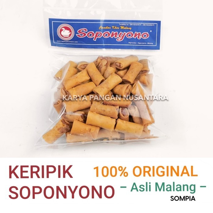 

Promo SUMPIA SOPONYONO SOMPIA ORIGINAL KUE SUMPIA SOPONYONO ASLI MALANG - Standard Pack