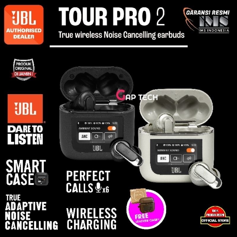 JBL TOUR PRO  2 / PRO2 True wireless Noise Cancelling Earbuds TWS with Smart Case Original