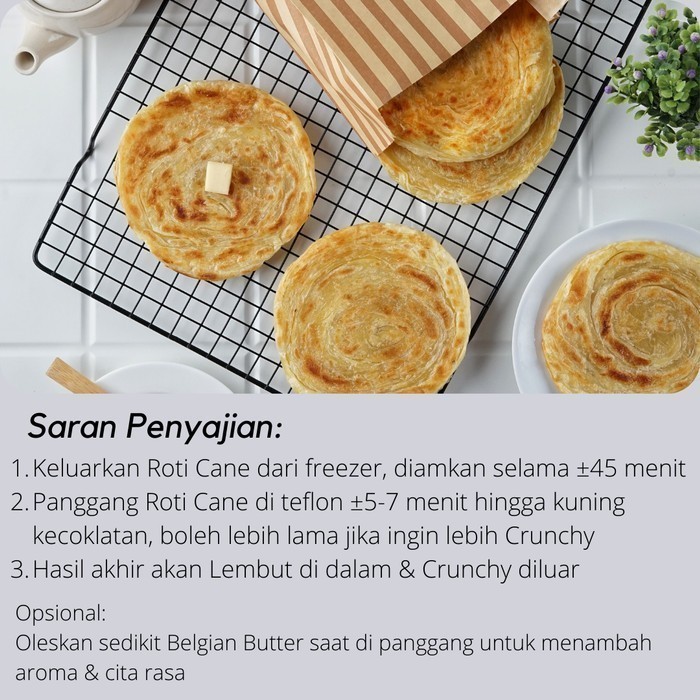 

Roti Maryam / Roti Cane / Roti Canai Frozen Isi 5 Pcs