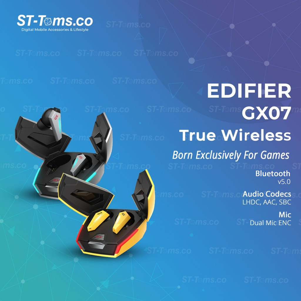 Hecate By Edifier GX07 GX 07 True Wireless TWS Gaming With ANC RGB