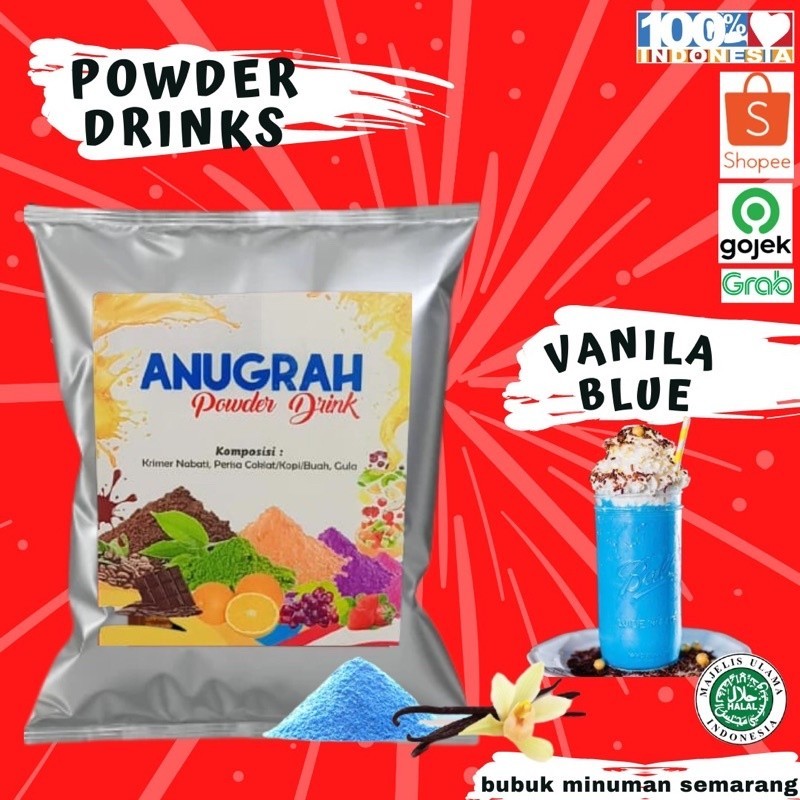 

Bubuk minuman reguler vanila blue 500grGratis Ongkir & COD