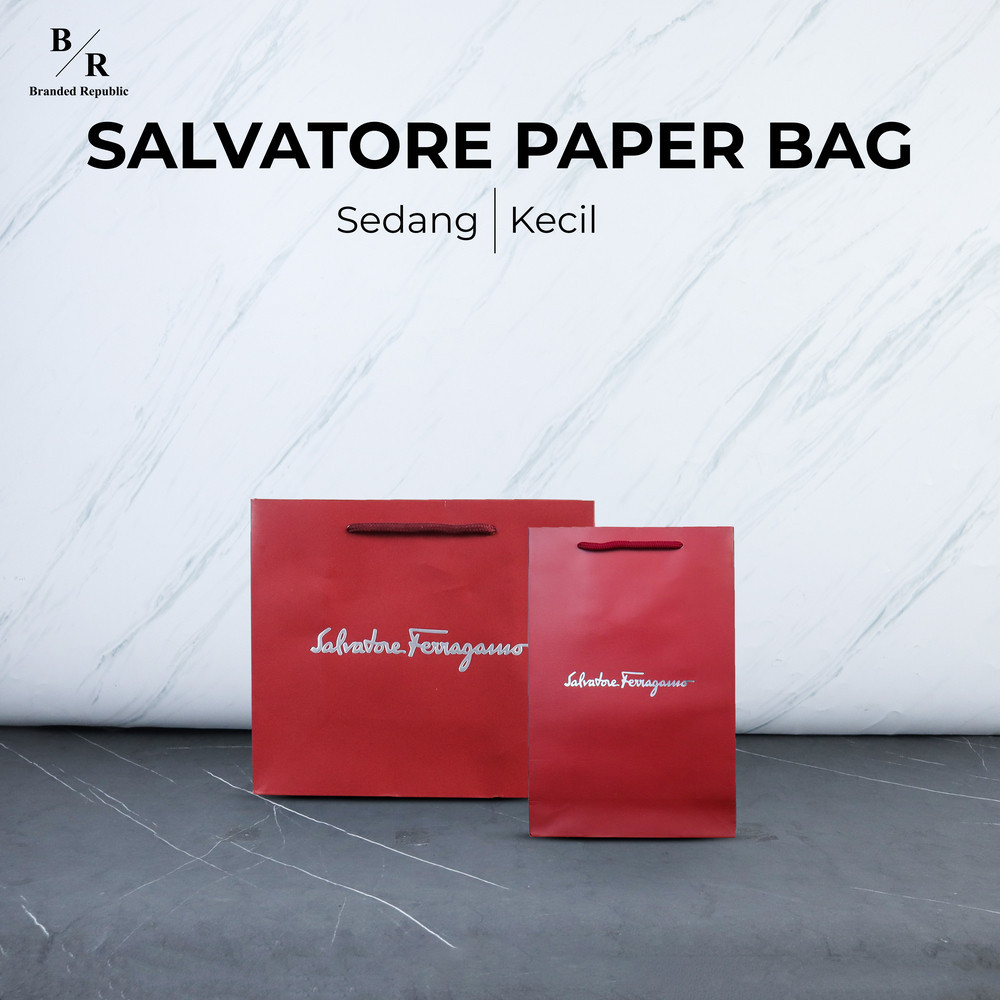 

[BRANDED REPUBLIC 2] PAPER BAG / SHOPPING BAG SALVATORE FERRAGAMO