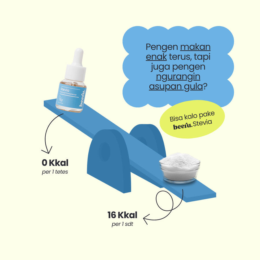 

JKL Beeru Stevia Natural Sweetener 15mL - Pemanis Alami Tanpa Kalori