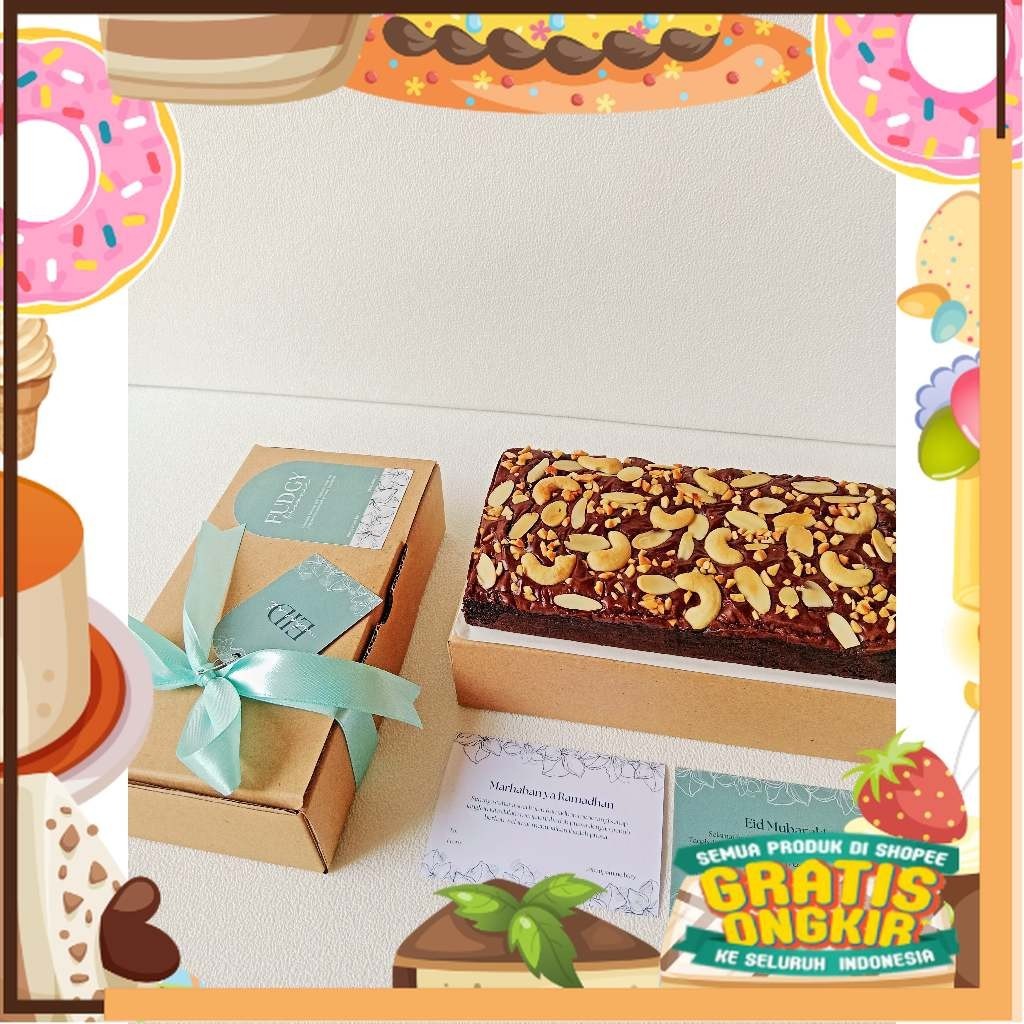 

HAMPERS EID & RAMADHAN Large (20x10cm) | Happamine | Fudgy Brownies/ King J Snack