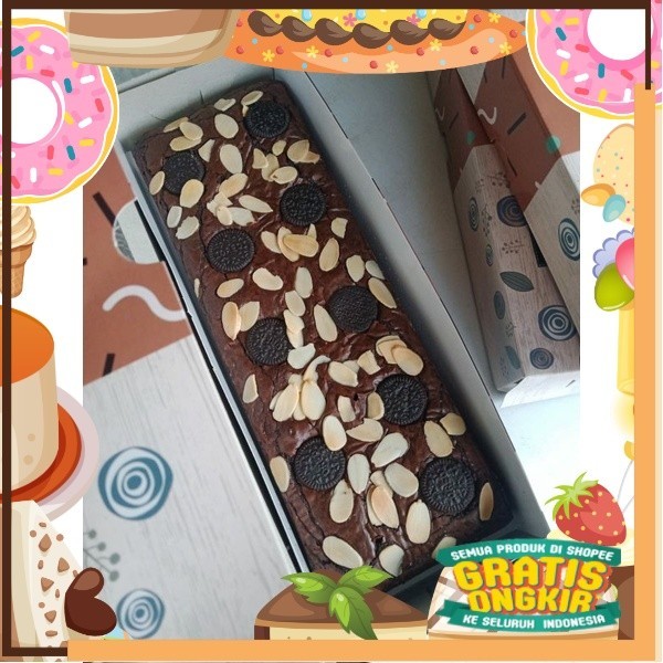 

FUDGY BROWNIES PANGGANG TERENAK UKURAN 30X10CM/ King J Snack