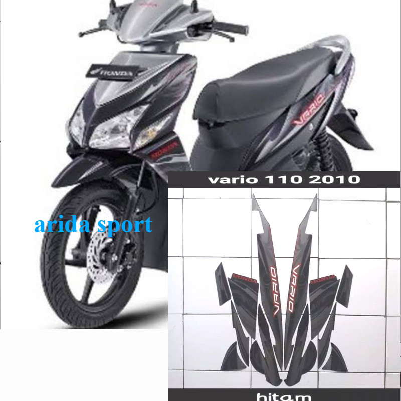 Striping sticker lis body vario karbu 110 cw 2010 hitam