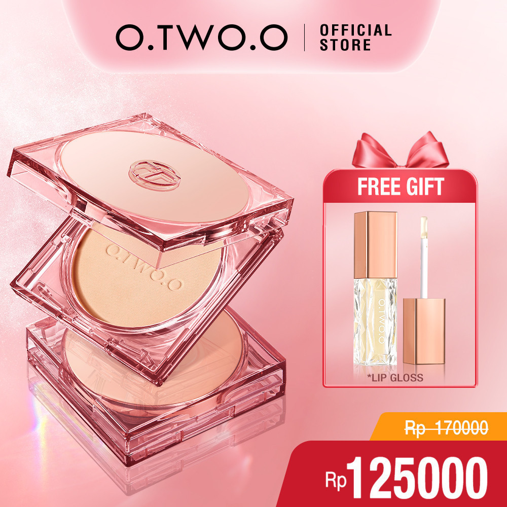 O.TWO.O Face Powder Oil Control Long Lasting 24H Locking Makeup Face Powder Foundation OTWOO O2O