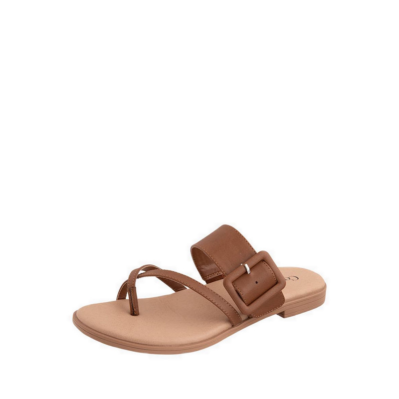 Payless Comfort Plus By Predictions Womens Viola Thong - Cognac_05