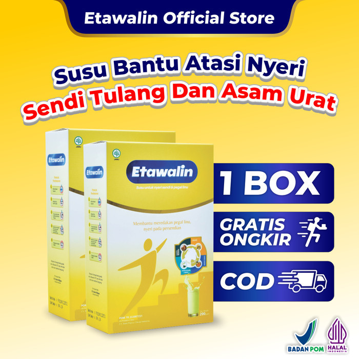 

Etawalin Susu Nyeri Sendi Tulang Asam Urat Original Halal Bpom Bubuk