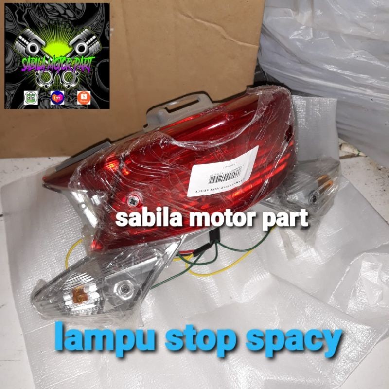 lampu stop belakang honda spacy karbu spacy fi warna merah