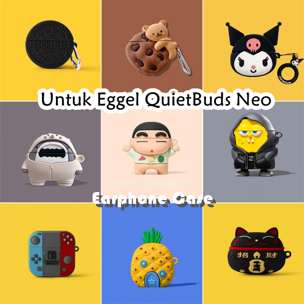 Utility Untuk Eggel QuietBuds Neo Case Trendi Kartun Kulomi Soft Silicone Kasus Telpon telinga Earph
