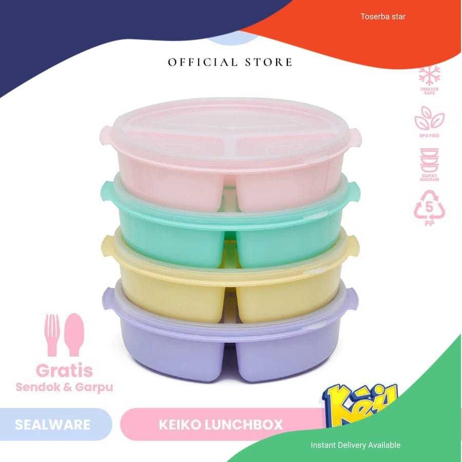 Kotak Bekal Niki Bento Sekat 3/ Kotak nasi plastik