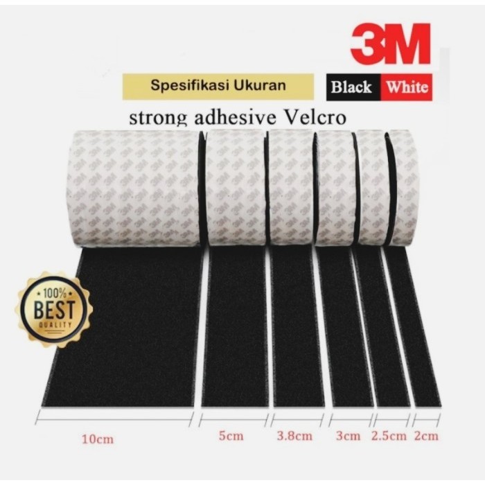 Perekat Strap Double Tape Adhesive Dua Sisi 2,5cm 5cm 10cm x 1 Meter Abu