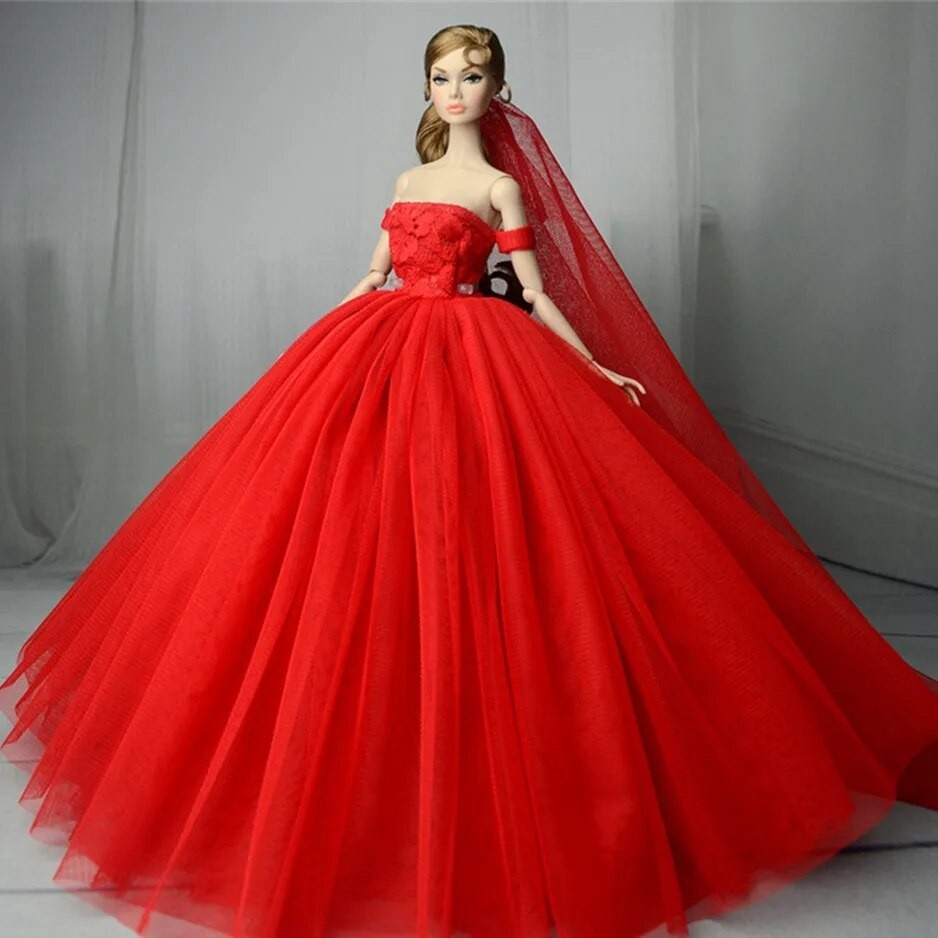 Fashion Weeding Fashion Clothings  Set DC10 for Barbie Blyth 1/6 30cm MH CD FR SD Kurhn BJD Doll Clo