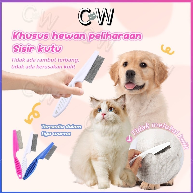 sisir kucing Sisir kutu kucing Sisir kutu anjing Sisir kutu hewan Sisir perawatan kucing dan anjing
