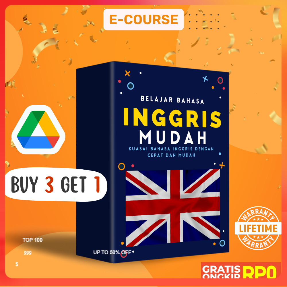 

BELI 3 BONUS 1 ECOURSE - BELAJAR BAHASA INGGRIS MUDAH DENGAN METODE KREBS