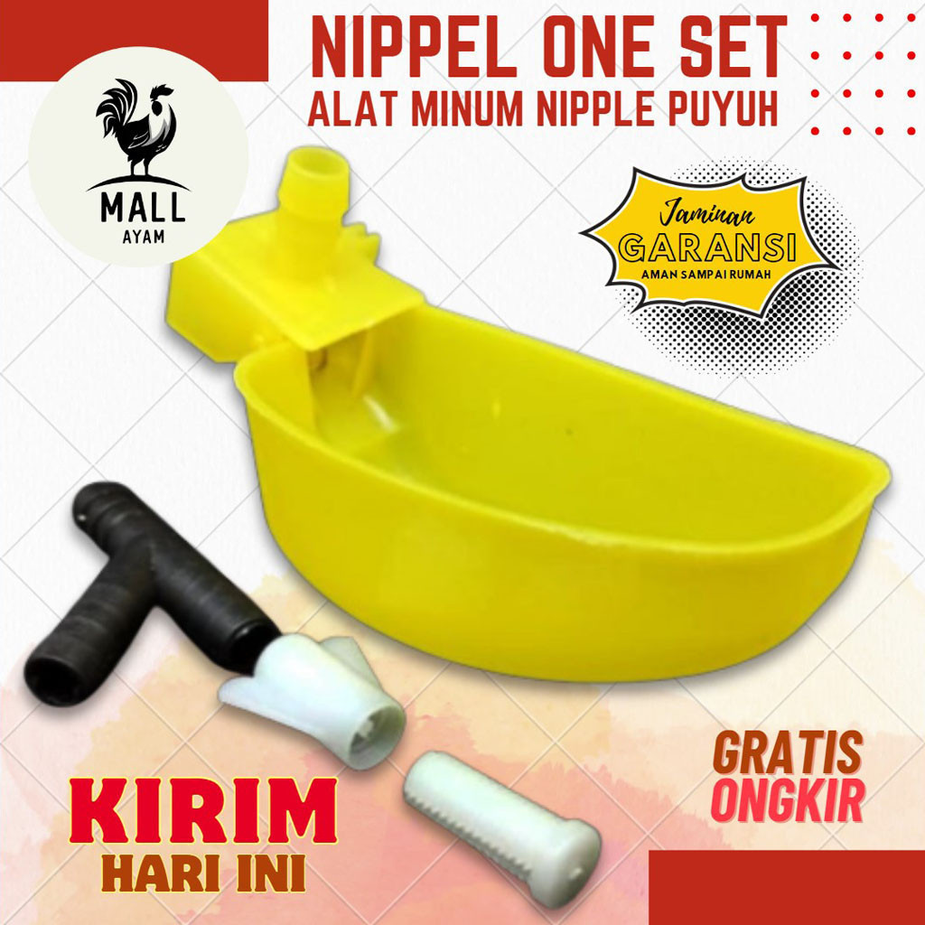 AYAM MALL Alat Minum Nipple Puyuh Nepel Nipple Niple Nipel Nippel Tempat Minum Ayam Burung Puyuh