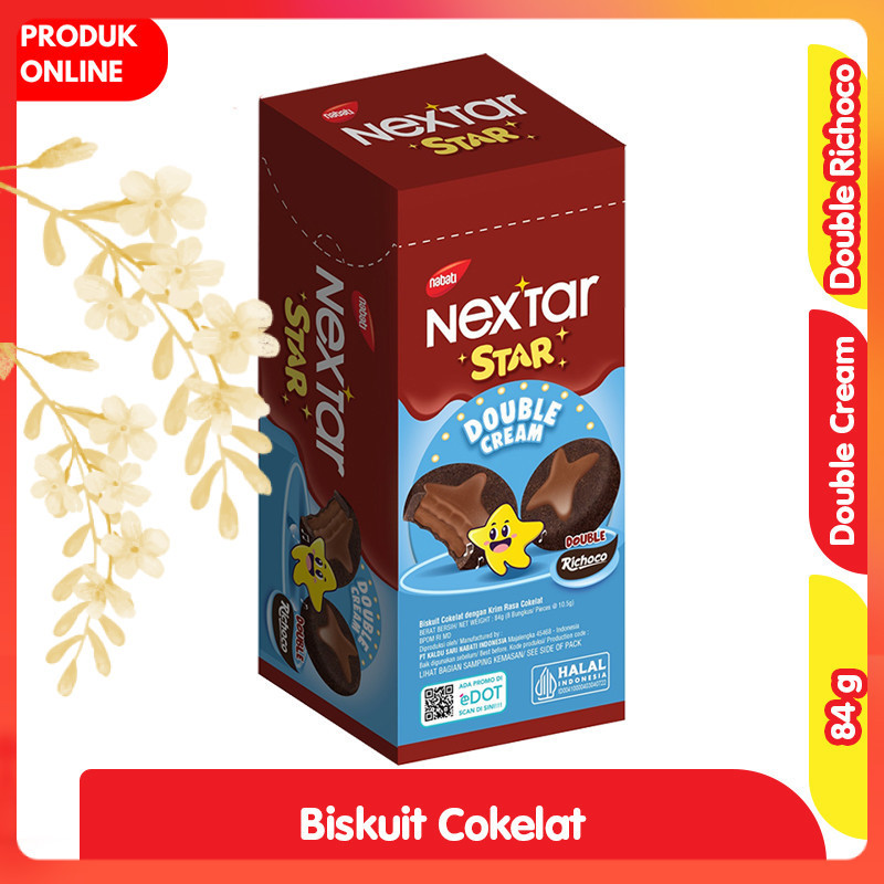 

Nextar Star Richoco Biskuit Double Krim Cokelat 84 g