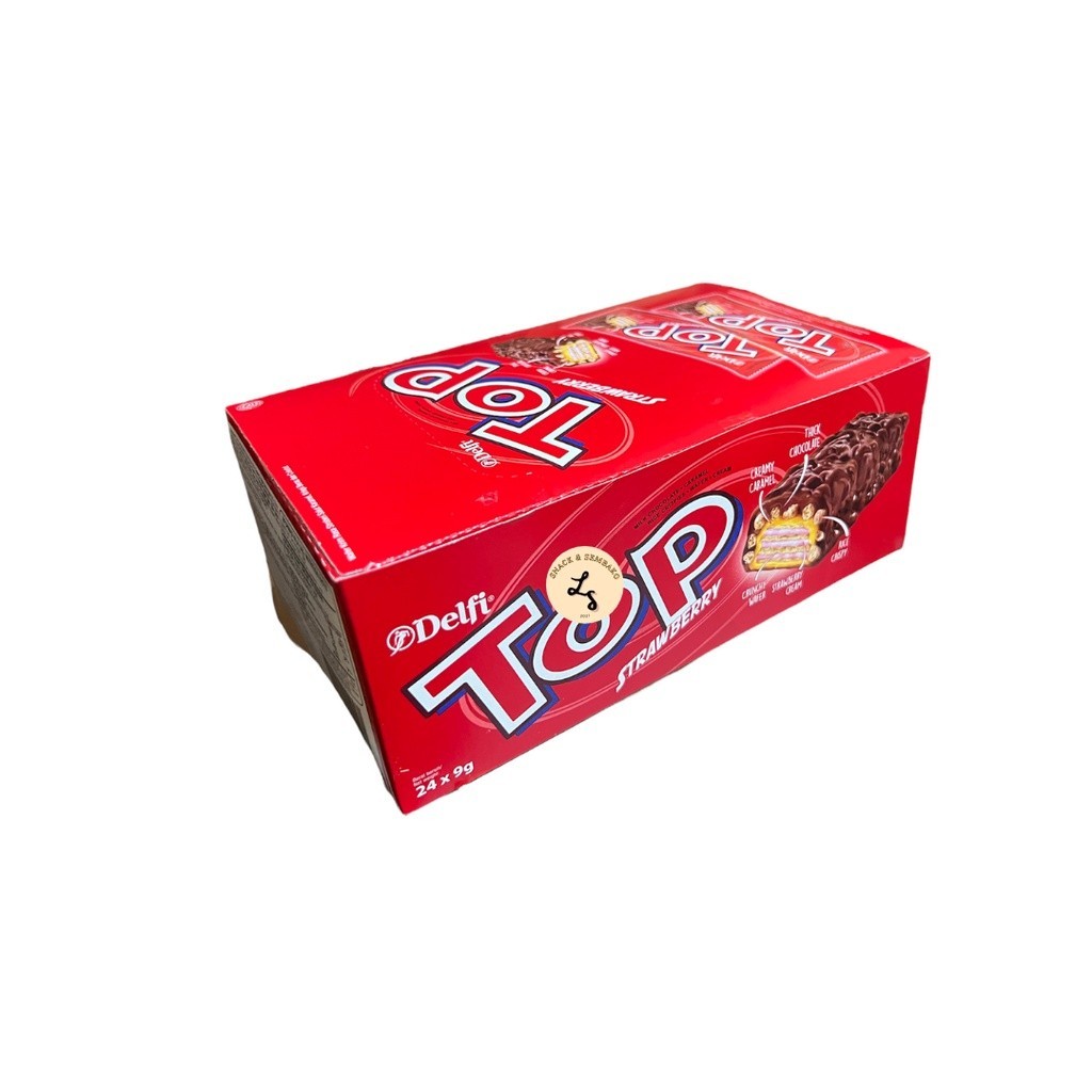 

Delfi Top Wafer Box Coklat/Black in White/Triple Choc - 1 Box 24pcs + 2 Free x 9gr