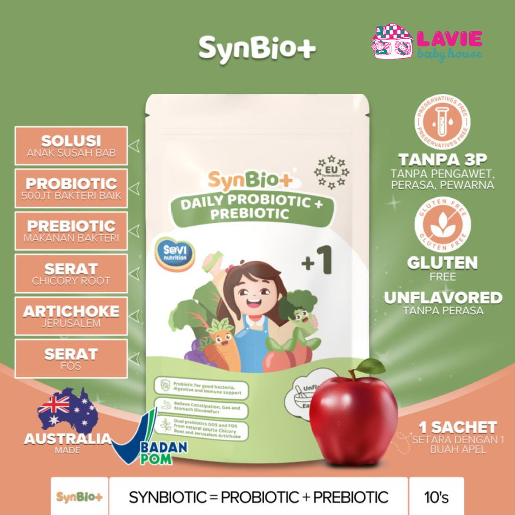 Synbio Probiotic + Prebiotic Untuk Pencernaan Anak Dengan Probiotik