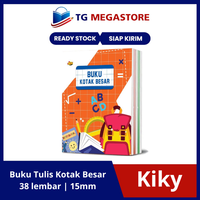 

Buku Tulis Kotak Besar Kiky 38 Lembar - Satuan