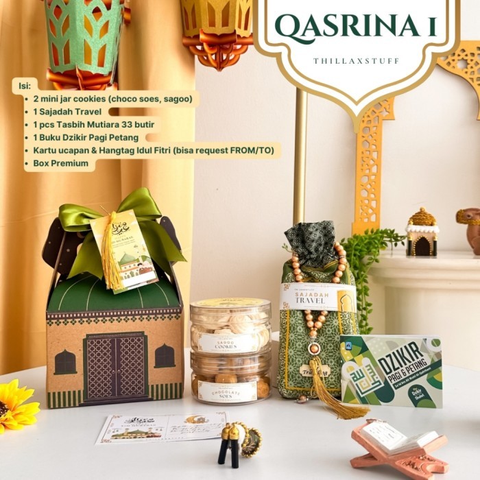 

Hampers Lebaran 2025 Hampers sajadah dan kue a2 set Hampers Idul Fitri 2025 Hampers EID Fitri - QASRINA 1