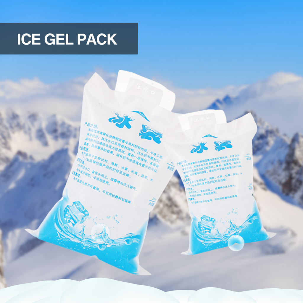 cooler bag Thermafreeze Ice Gel Pack Bag blue cool jelly ES Kemasan Pendingin tebal isi 5pcs