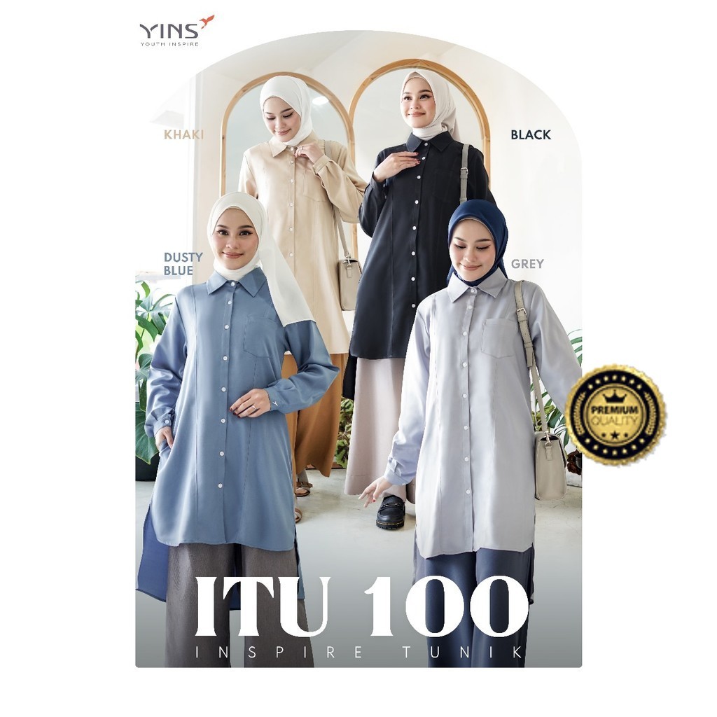 INSPIRE YOUTH Tunik Kekinian Wanita Itu 100 Atasan Wanita Polos Terbaru - Tunik Wanita Murah Tunik R