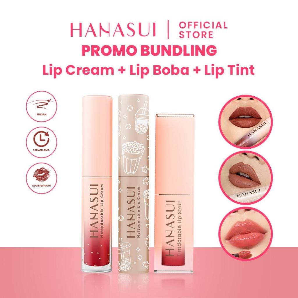 EST OMBRE HANASUI Hanasui Mattedorable Lipcream + Lipcream Boba Edition